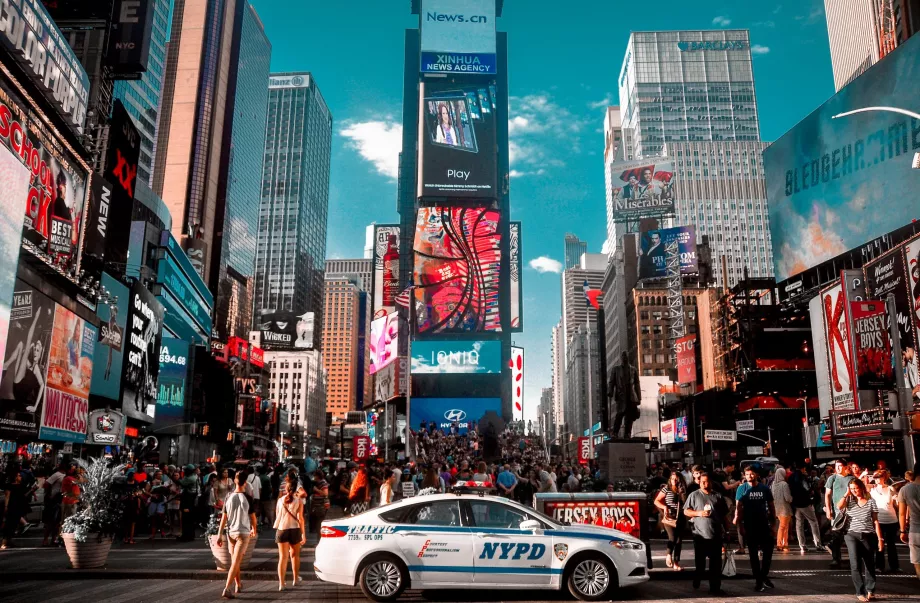 Día ajetreado en Times Square