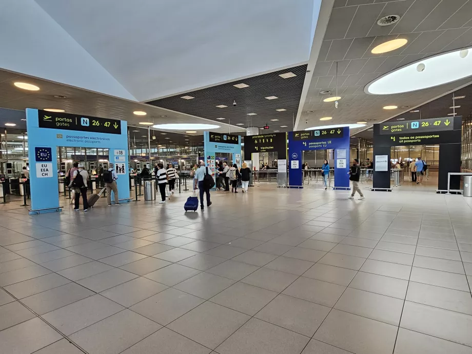 Control de pasaportes, Aeropuerto de Lisboa