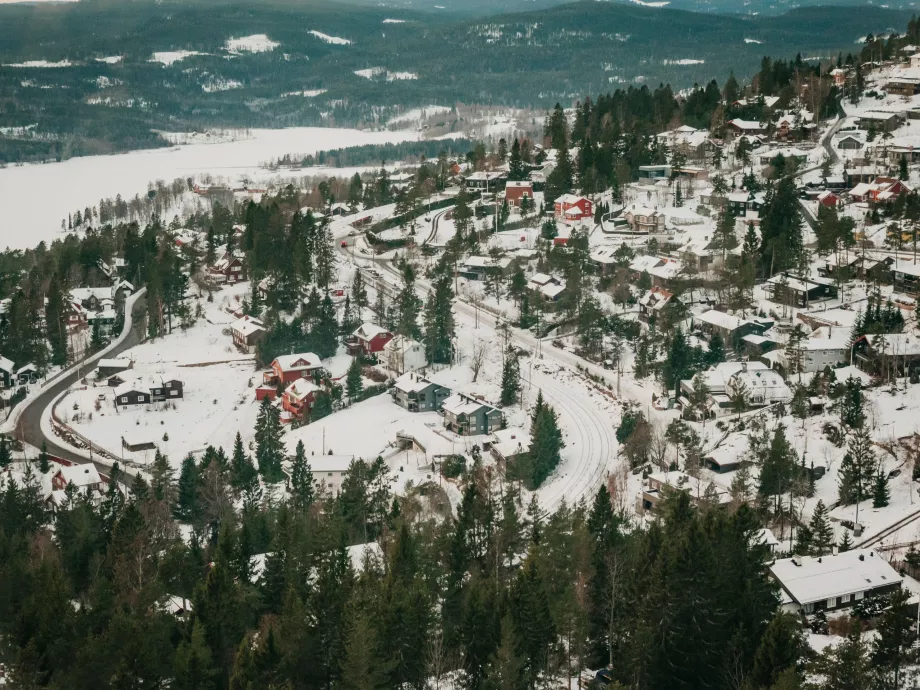 Paisaje nórdico en las afueras de Oslo