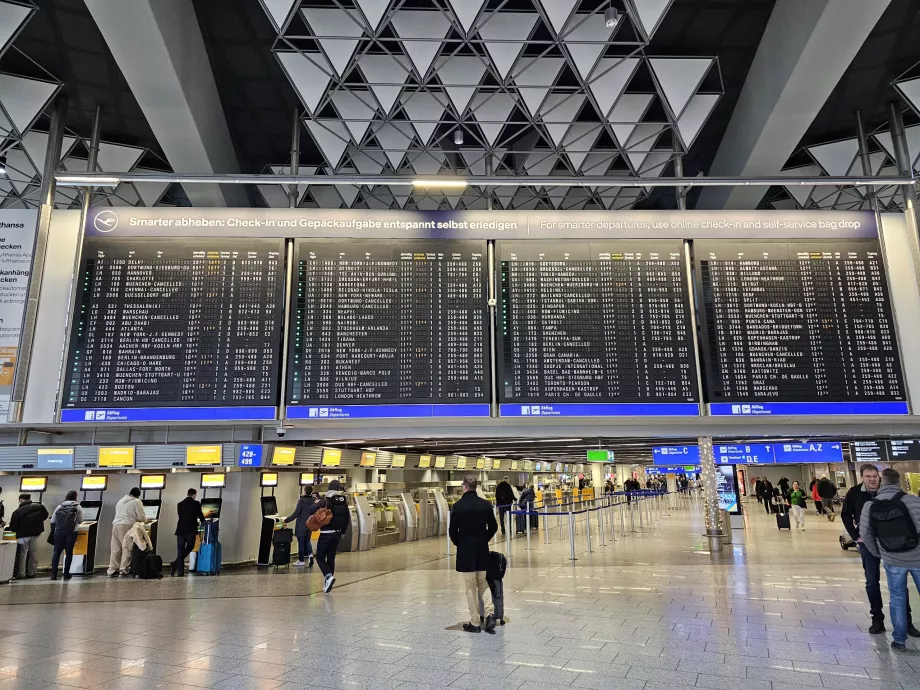 Embarque en el aeropuerto de Fráncfort