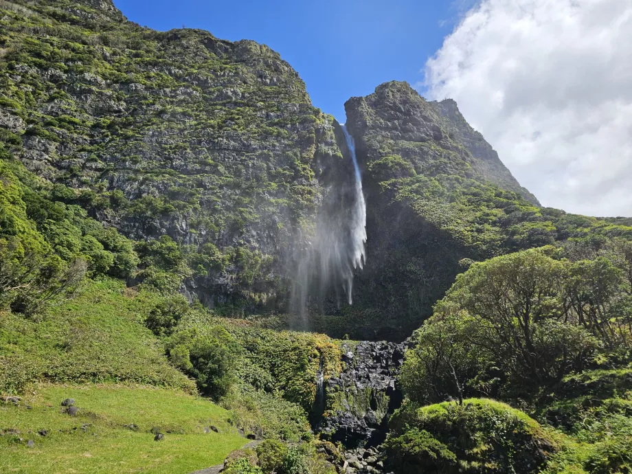 Cascada de Bacalhau al viento