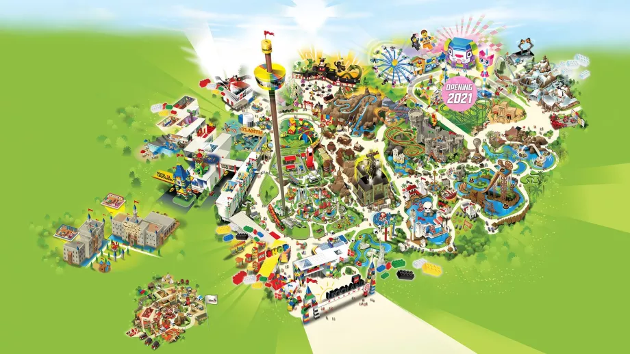 Mapa de Legoland Billund