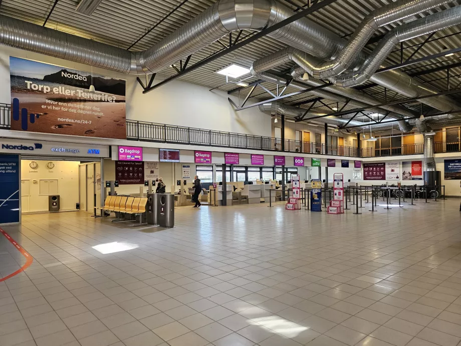 Sala de facturación del aeropuerto de Torp