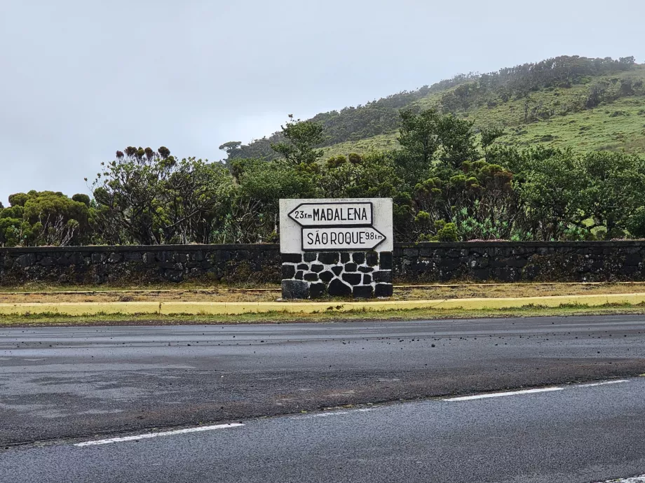 Señales en las carreteras del interior