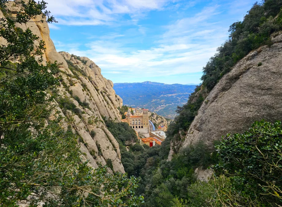 Vista del Monasterio de Montserrat