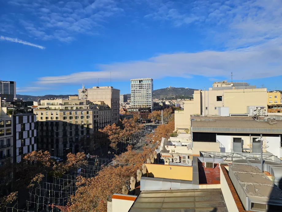 Vista desde la terraza de la Casa Milá