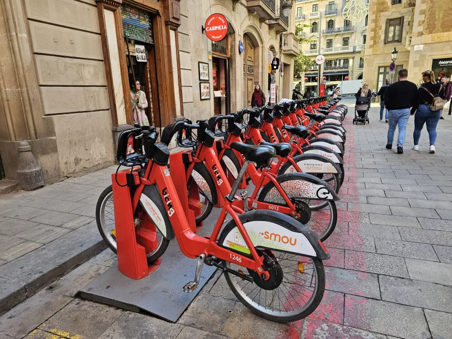 Bicicletas compartidas en Barcelona