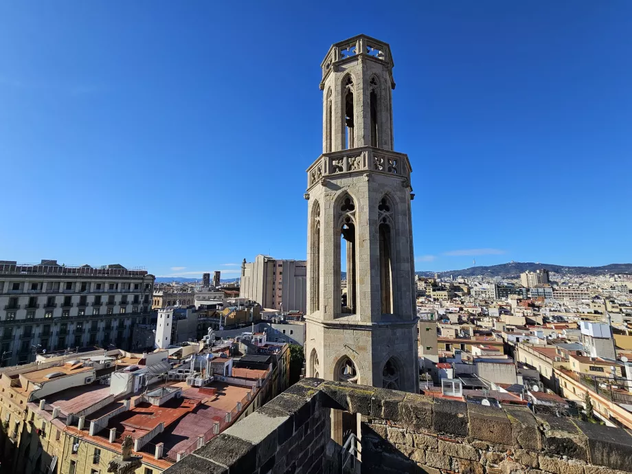 Vista desde el tejado de la iglesia de Santa María del Mar