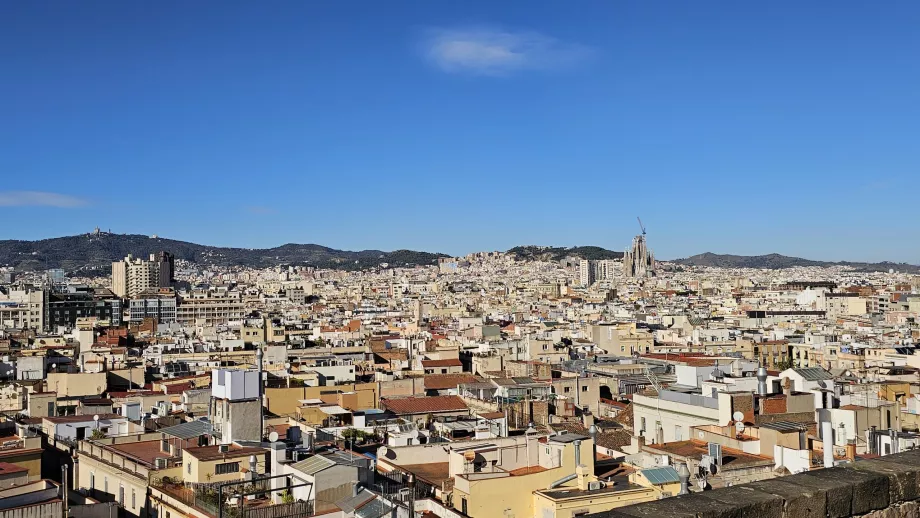 Vista desde el tejado de la iglesia de Santa María del Mar