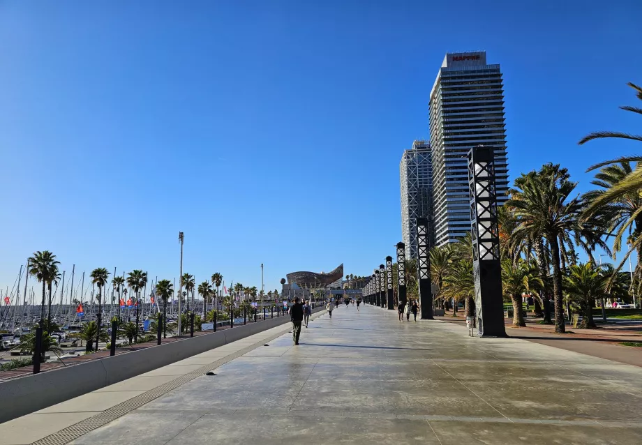 Paseo por la playa de Bogatell