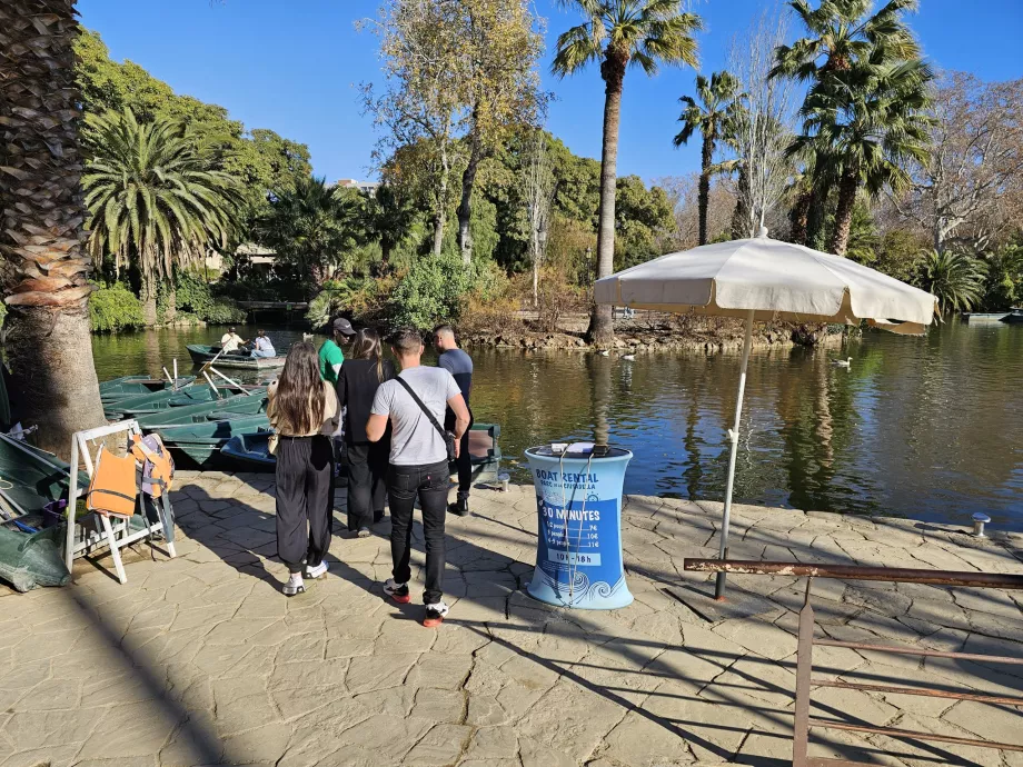 Alquiler de barcos, Parc de la Ciutadella