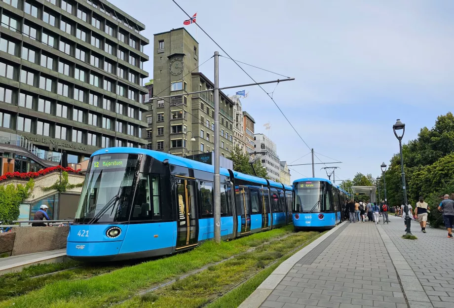 Tranvías modernos en Oslo