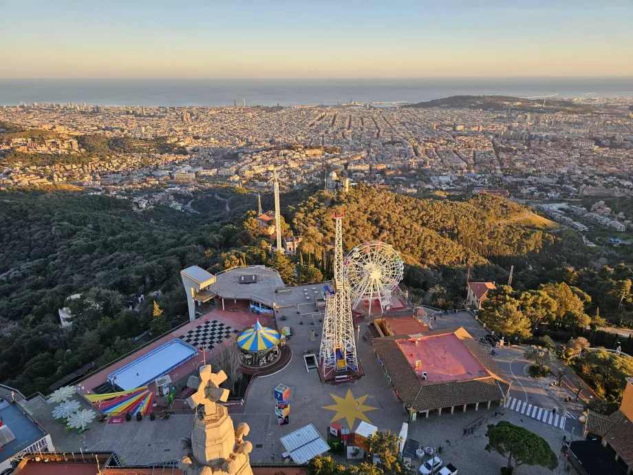 Vista desde la terraza del Templo del Tibidabo