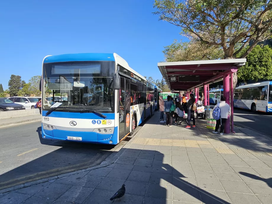 Transporte público de Chipre - autobuses de transporte público en Larnaca y Nicosia