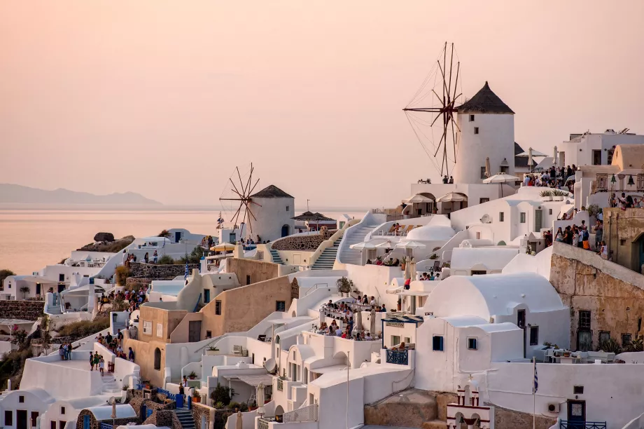 Molinos de viento de Oia