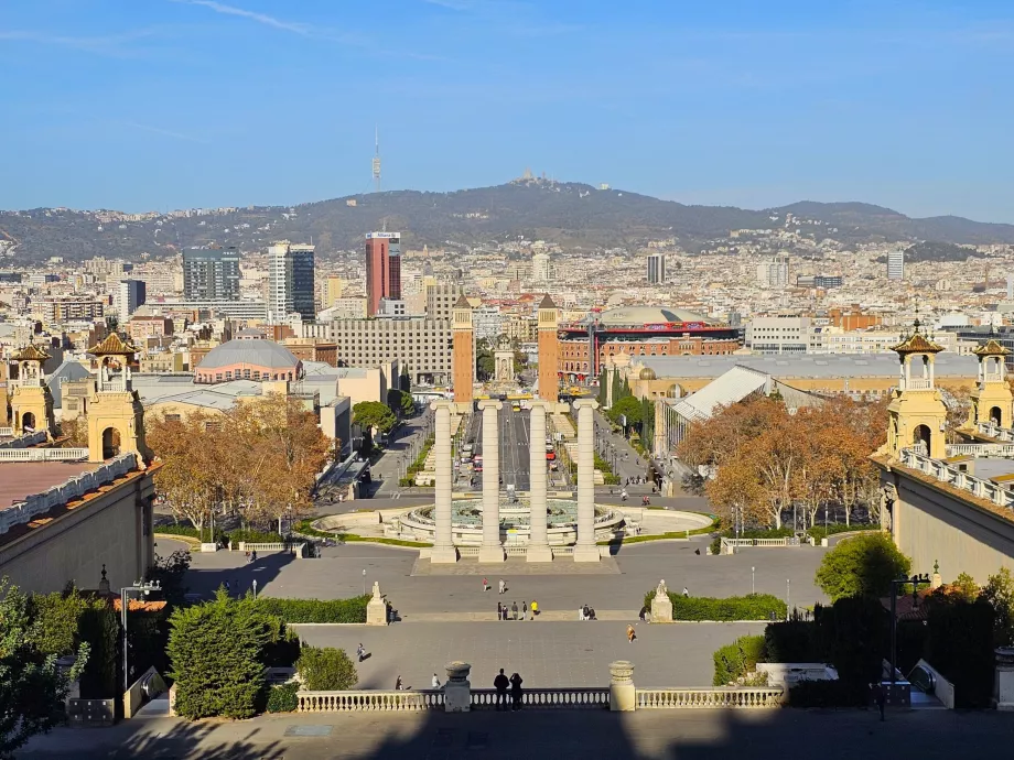 Vista desde el Palau Nacional