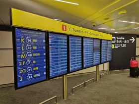 Información sobre los transbordos entre vuelos en la Terminal 2