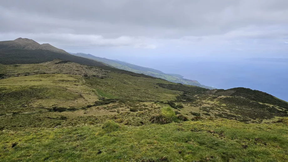 Vista de la costa sur de la isla