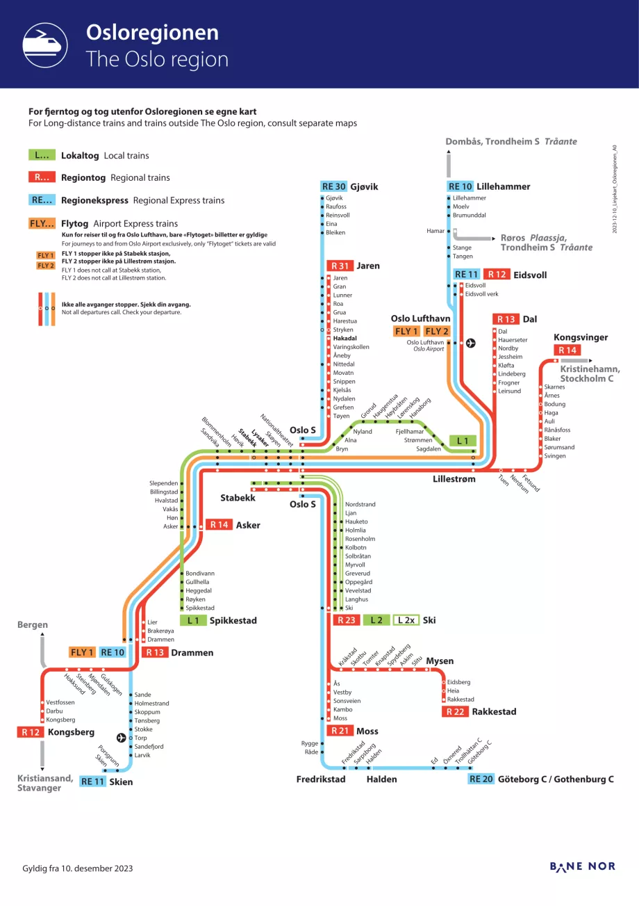 Trenes de Oslo