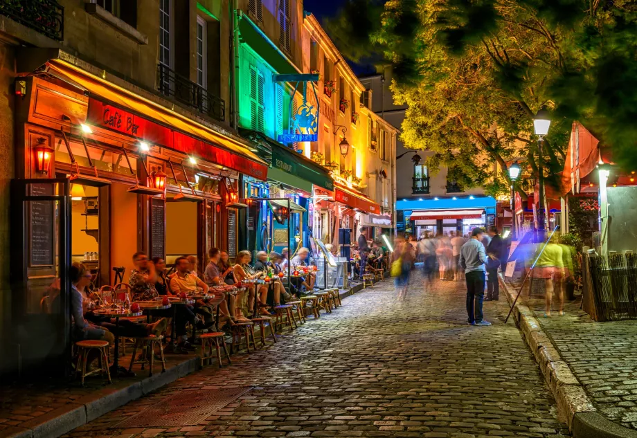 Vida nocturna en Montmartre