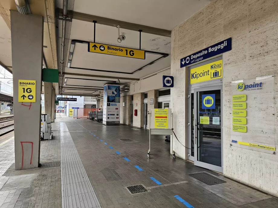 Consigna de equipajes, estación de Mestre