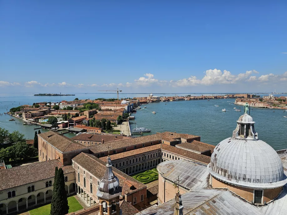 Vista desde San Giorgio a la isla de Giudecca