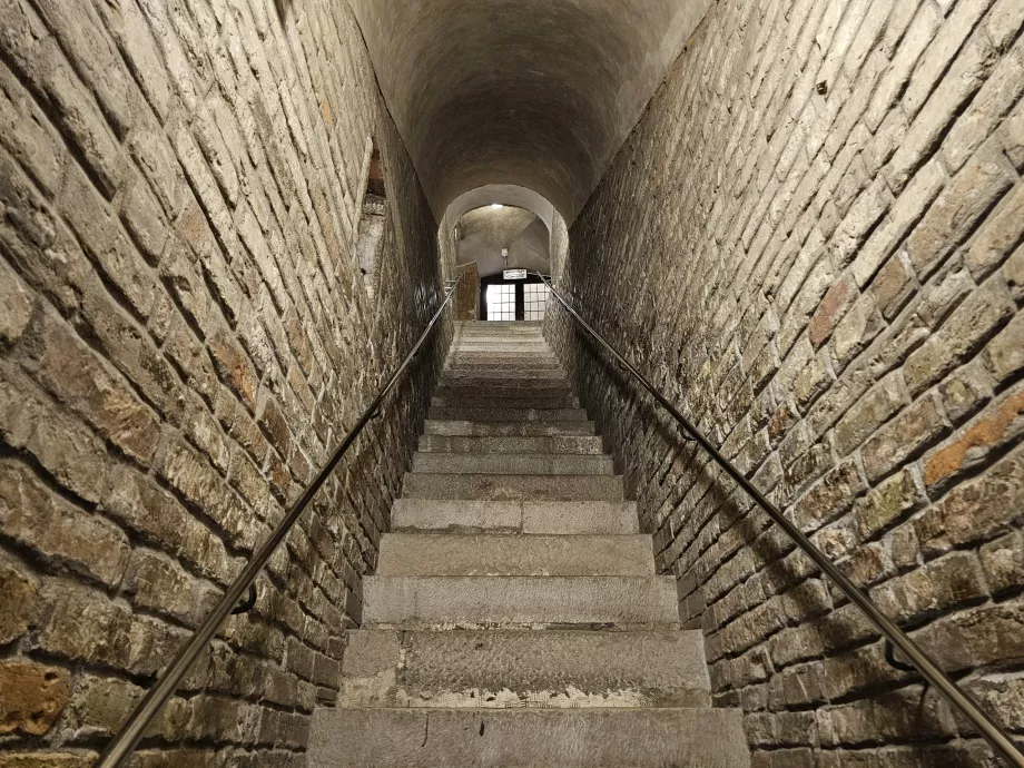 Escaleras de la galería de la basílica