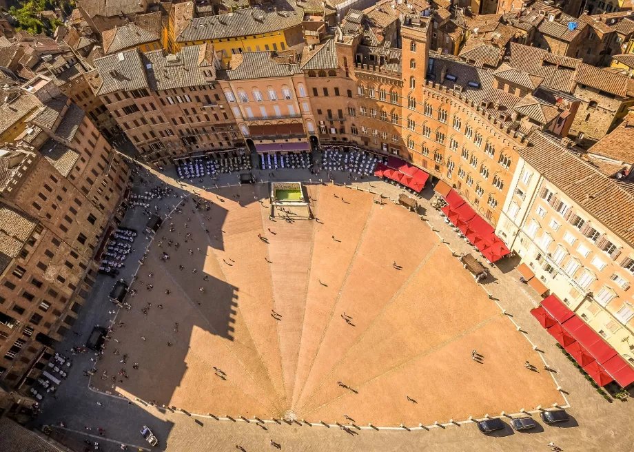 Vista de la Piazza del Campo