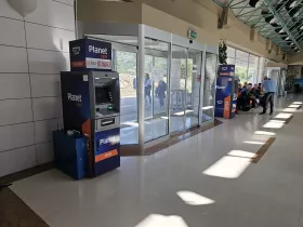 ATMs at the exit of the lobby