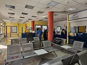 Mostradores de facturación y control de seguridad, Aeropuerto de Leros