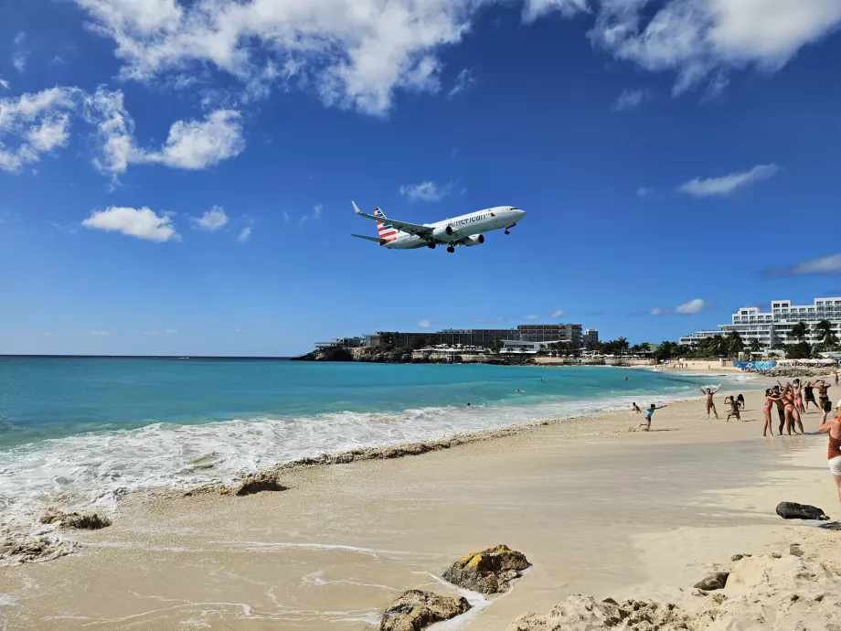 American Airlines en SXM