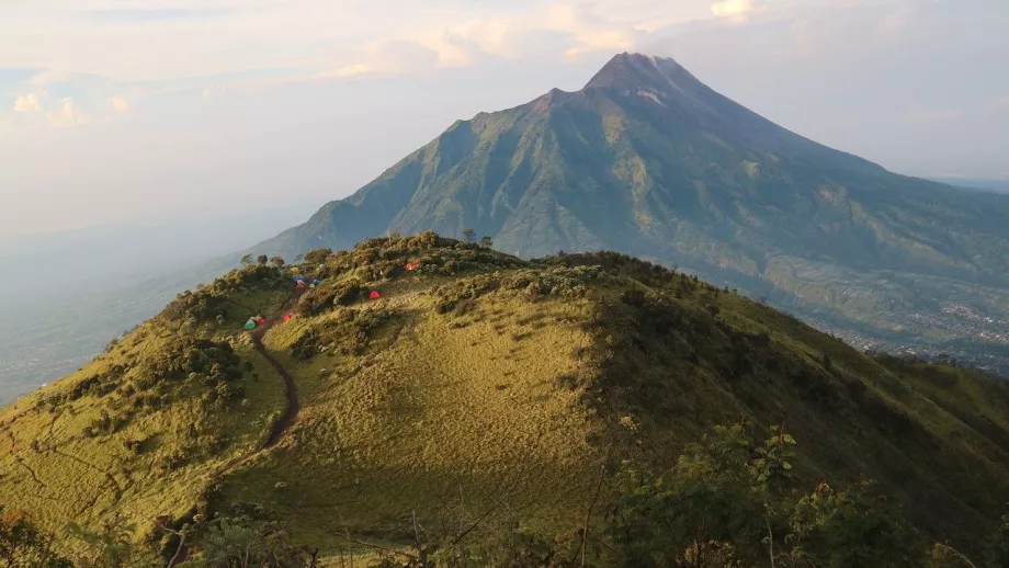 Campamento de tiendas, Monte Merbabu