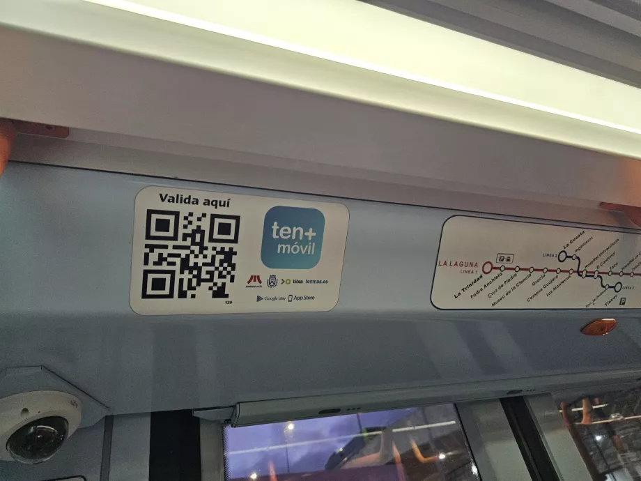 Código QR para la validación de billetes en la aplicación móvil