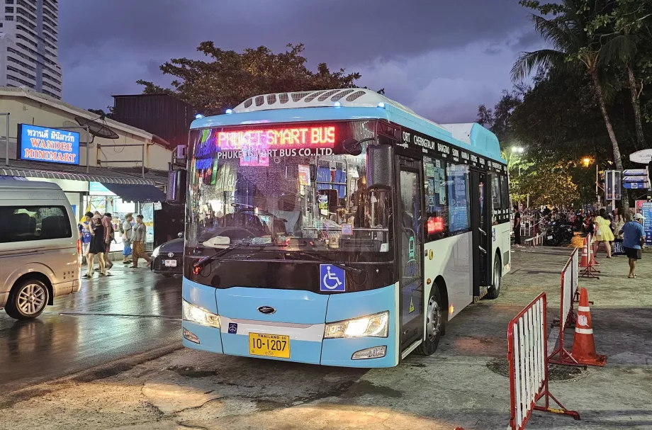 Parada de autobús Smart en dirección al aeropuerto, Patong