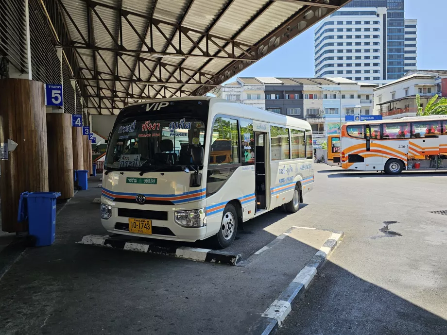 Autobús a Krabi desde la terminal de autobuses 1 de la ciudad de Phuket