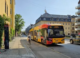 Autobús de transporte público en Copenhague