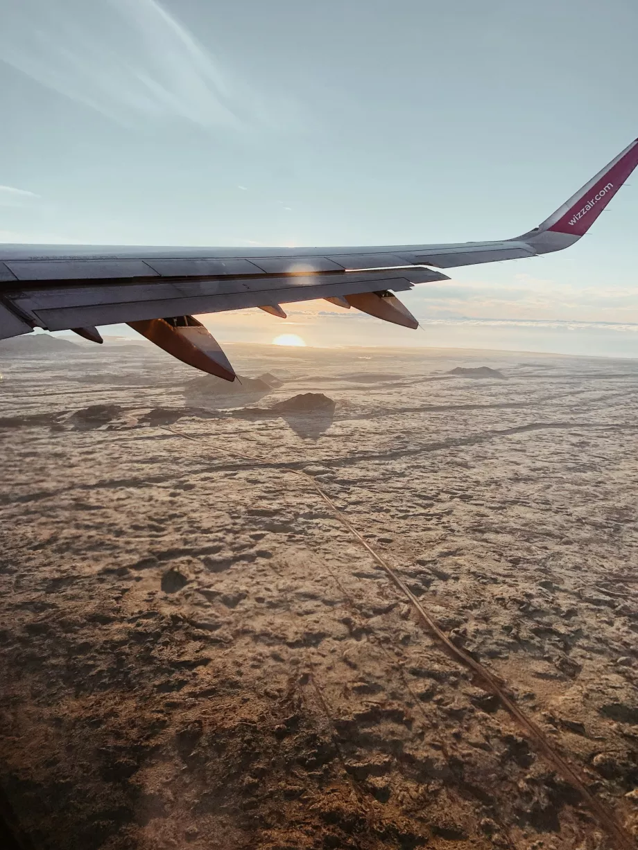 Aterrizaje en el aeropuerto de Keflavík