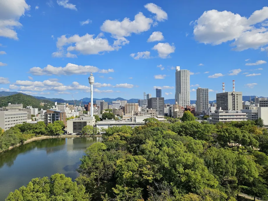 Vista desde el castillo de Hiroshima