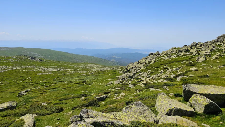 Vista de las montañas de Vitosha y Rila