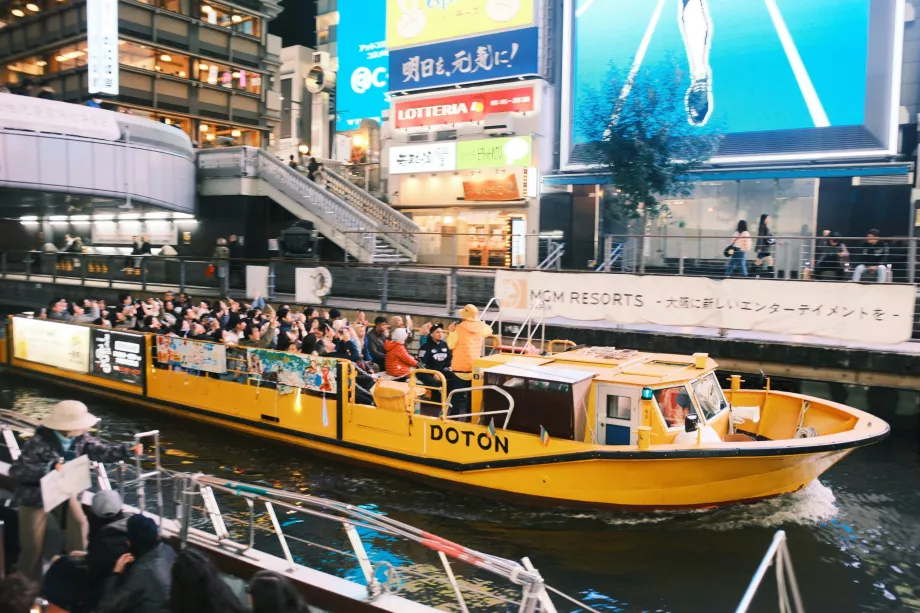 Crucero por el río Dotonbori