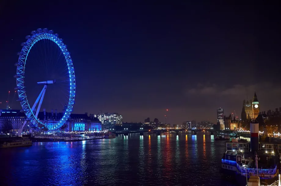 London Eye nocturno