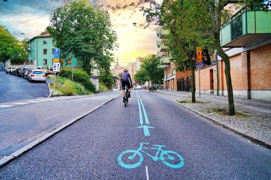 Carriles bici en Gotemburgo